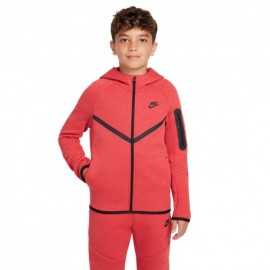 Nike Sportswear Tech Fleece Rosso Bambino