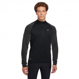 Nike Maglia Manica Lunga Hz Element Run Div Nero Reflective Argento Uomo