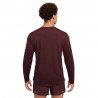 Nike Maglia Manica Lunga Miler Burgundy Crush Reflective Argento Uomo