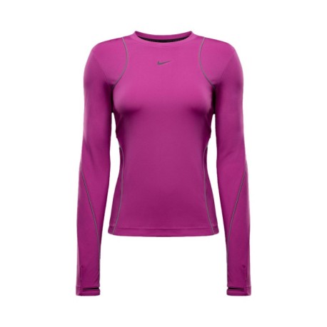 Nike Maglia Manica Lunga Run Division Reflective Hot Fuchsia Donna