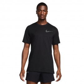 Nike T-Shirt Run Div Nero Uomo