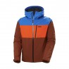 Helly Hansen Giacca Sci Gravity Arancio Turchese Uomo