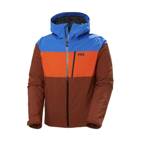 Helly Hansen Giacca Sci Gravity Arancio Turchese Uomo