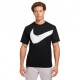 Nike Maglietta Palestra Big Swoosh Nero Uomo