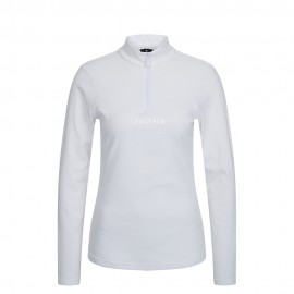 Sportalm Felpa In Pile Cologne Logo Bianco Donna