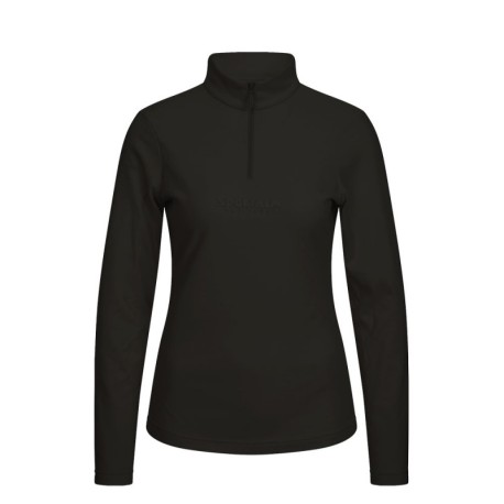 Sportalm Felpa In Pile Cologne Logo Nero Donna