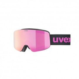 Uvex Maschera Sci Pwdr Fm Nero Mat Mirror Rosa