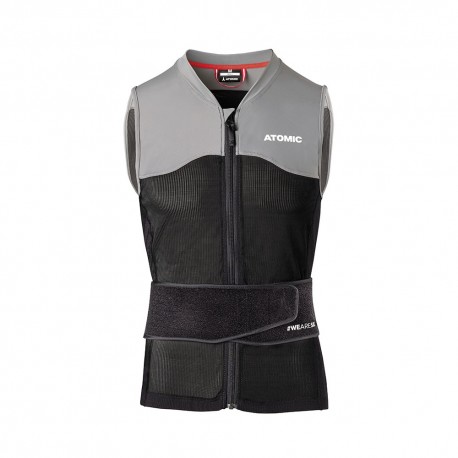 Atomic Protezione Gilet Imbottito Live Shield Vest Nero Grigio Uomo