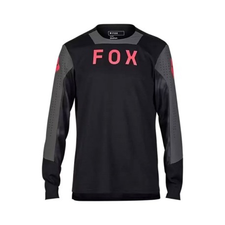 Fox Maglia Mtb Defend Ls Taunt Nero Uomo