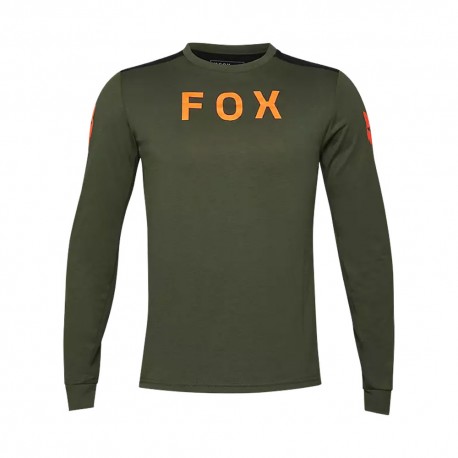 Fox Maglia Mtb Ranger Dr Ls Aviation Drk Sge Uomo