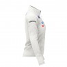 Kappa Felpa In Pile Usa Bianco Donna