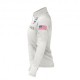 Kappa Felpa In Pile Usa Bianco Donna