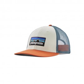 Patagonia Cappello Trekking P-6 Logo Lopro Trucker Bianco Redtail Rust