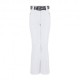 Ea7 Pantaloni Sci Cintura Bianco Donna