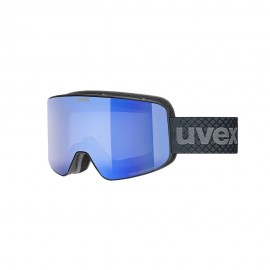 Uvex Maschera Sci Pyrit Fm Nero Mat Mirror Blue