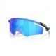 Oakley Qtnm Kato Transparent Stonewash Lente Prizm Sapphire - Occhiali Da Sole