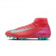 Nike Superfly 10 Academy Ag Fucsia Azzurro - Scarpe Da Calcio Uomo