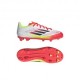 Adidas F50 League Fg Mg Bianco Rosso - Scarpe Da Calcio Bambino