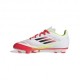 Adidas F50 Club Fg Mg Bianco Rosso - Scarpe Da Calcio Bambino