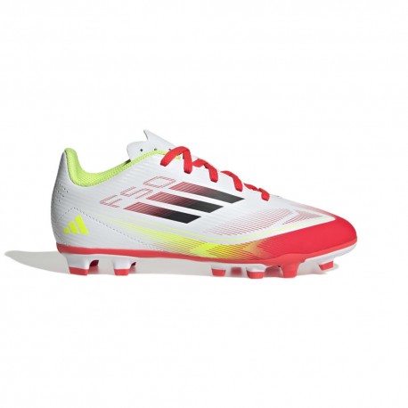 Adidas F50 Club Fg Mg Bianco Rosso - Scarpe Da Calcio Bambino