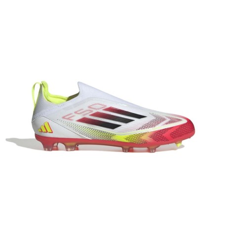 Adidas F50 Pro Ll Fg Bianco Rosso - Scarpe Da Calcio Bambino