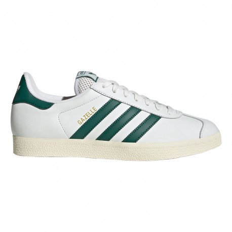 ADIDAS Originals Gazelle Lea Bianco Verde - Sneakers Uomo