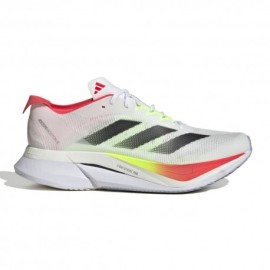 ADIDAS Adizero Boston 12 Bianco Core Nero Rosso - Scarpe Running Uomo