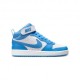 Nike Court Borough Mid 2 Gs Bianco Blu - Sneakers Bambino