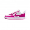 Nike Court Borough Low Recraft Gs Bianco Fucsia - Sneakers Bambina