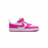 Nike Court Borough Low Recraft Ps Bianco Fucsia - Sneakers Bambina