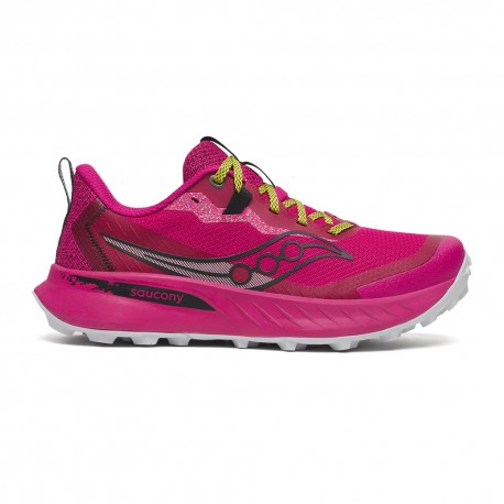 Saucony Peregrine 15 Magenta Nero - Scarpe Trail Running Donna