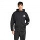 ADIDAS Felpa Palestra Full Zip Con Cappuccio Nero Uomo