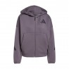 ADIDAS Felpa Palestra Zone Con Cappuccio Moro Donna