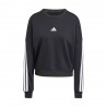 ADIDAS Felpa Palestra Girocollo Nero Donna