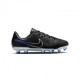 Nike Tiempo Legend 10 Club Fg Mg Nero Argento - Scarpe Da Calcio Bambino