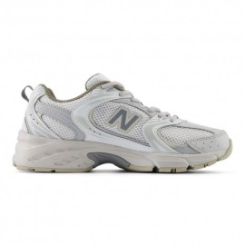 New Balance 530 Mesh Synt Bianco Argento - Sneakers Donna