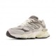 New Balance 9060 Mesh Lea Grigio Argento - Sneakers Uomo