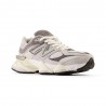 New Balance 9060 Mesh Lea Grigio Argento - Sneakers Uomo