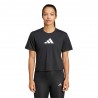 ADIDAS Maglietta Palestra Logo Train Nero Donna