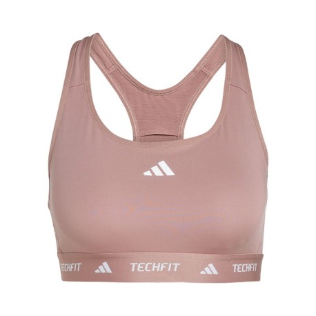 ADIDAS Reggiseno Sportivo Tech Fit Medium Support Rosa Donna