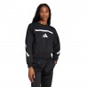 ADIDAS Felpa Palestra Girocollo Zone Nero Donna