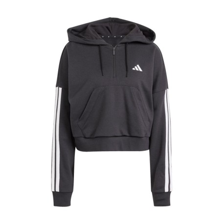 ADIDAS Felpa Palestra Con Cappuccio Essential Nero Donna