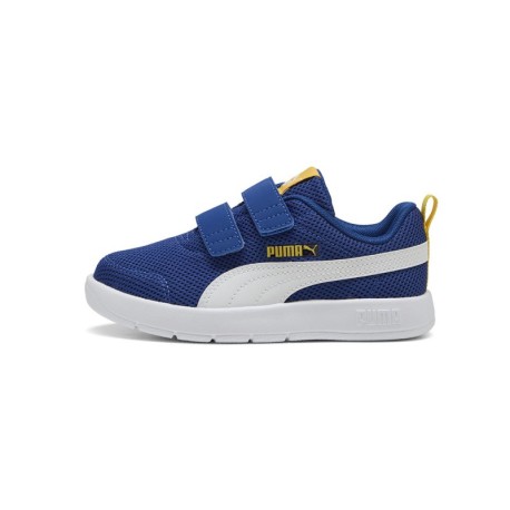 Puma Courtflex V3 Ps Mesh Blu Bianco - Scarpe da Ginnastica Bambino