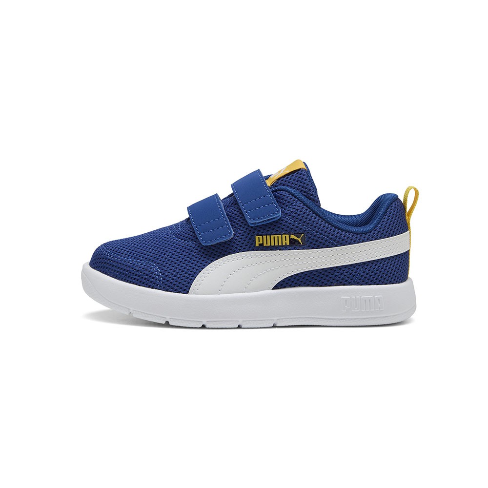 Image of Puma Courtflex V3 Ps Mesh Blu Bianco - Scarpe da Ginnastica Bambino EUR 34 / UK 1.5068