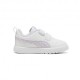 Puma Courtflex V3 Td Dotty Bianco Lilla Pois - Scarpe da Ginnastica Bambina