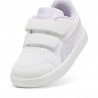 Puma Courtflex V3 Td Dotty Bianco Lilla Pois - Scarpe da Ginnastica Bambina