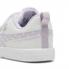 Puma Courtflex V3 Td Dotty Bianco Lilla Pois - Scarpe da Ginnastica Bambina