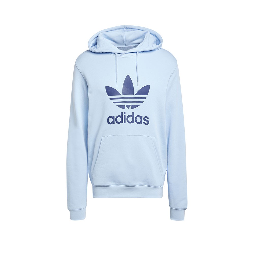 Image of ADIDAS Originals Felpa Con Cappuccio Adicolor Classics Trefoil Azzurro Uomo S068