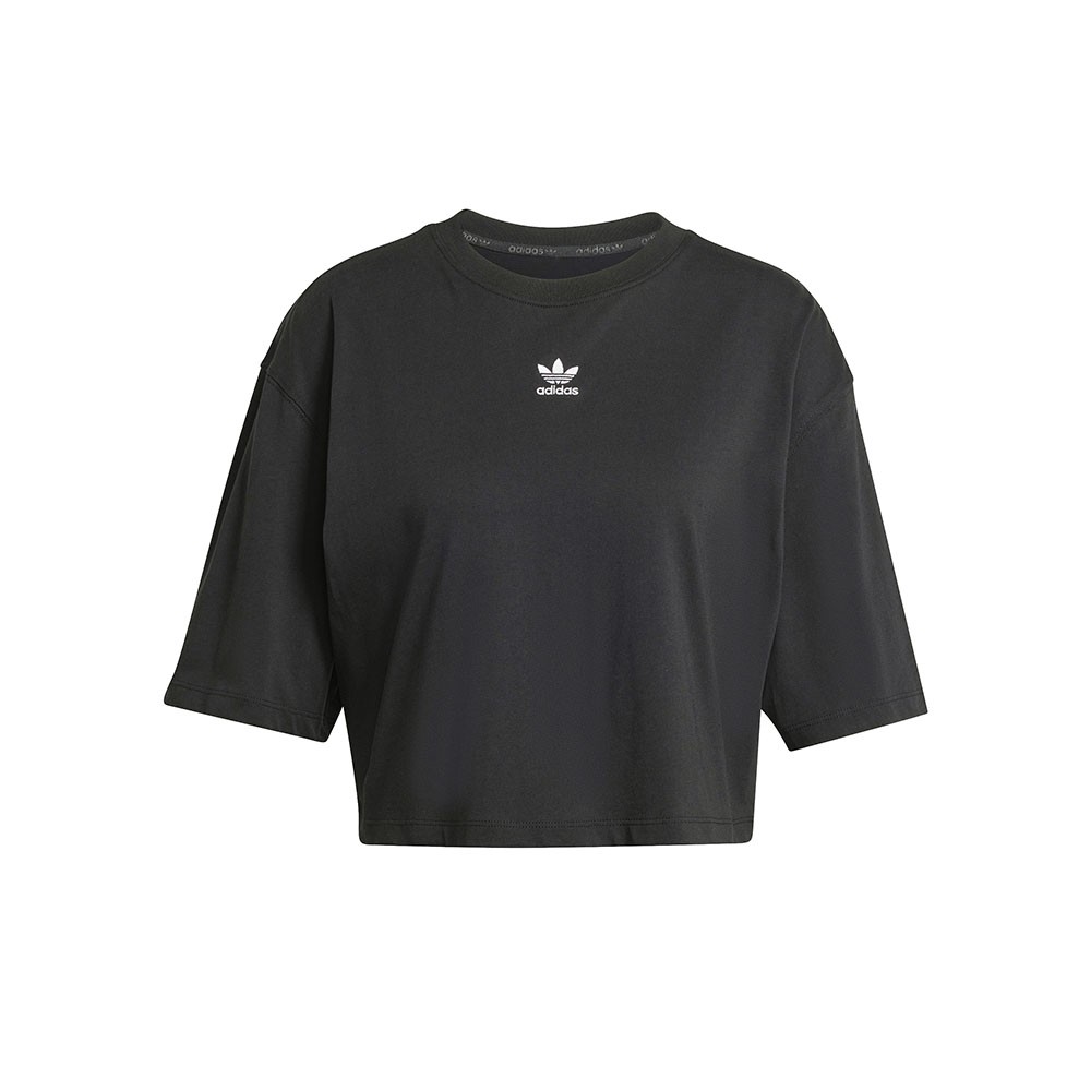 Image of ADIDAS Originals T-Shirt Essentials Crop Nero Donna M068