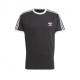 ADIDAS Originals T-Shirt Small Logo Triband Nero Uomo